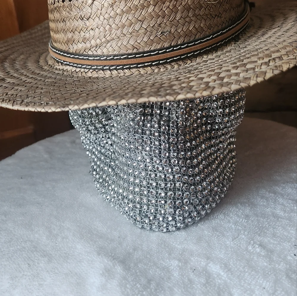 Stetson Stylish Brown Straw Hat - Size Large